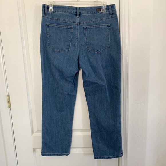 Lee Classic Fit Jeans Straight Leg Light Wash Blue Petite Size 16P - Picture 2 of 8